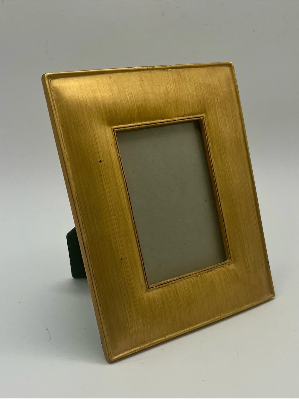 Brushed Gold Picture Frame, Easel Back 6 1/2